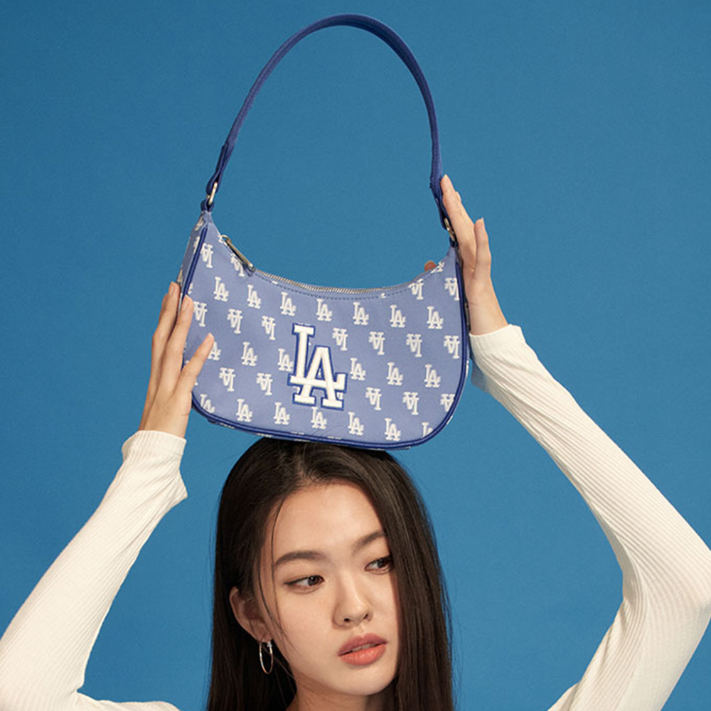 Túi MLB Hobo Monogram Jacquard LA Dodgers 3ABQS012N-07CBL