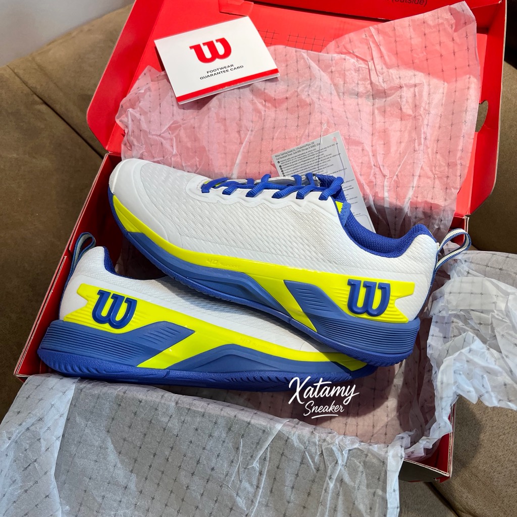 Wilson Rush Pro 4.5 White/Amparo Blue/Safety Yellow WRS336680