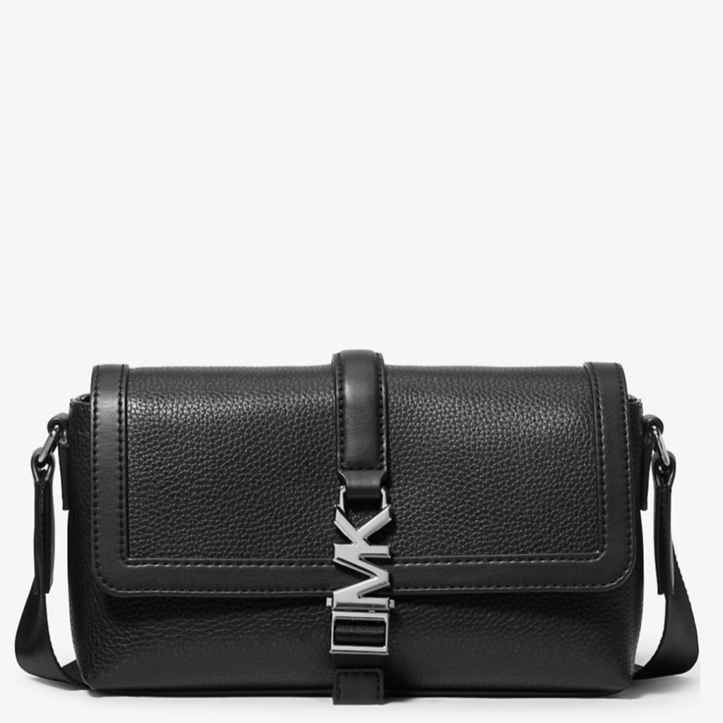 Túi Michael Kors Cyrus Small Pebbled Leather Crossbody Bag Black 37F5LCYM0L