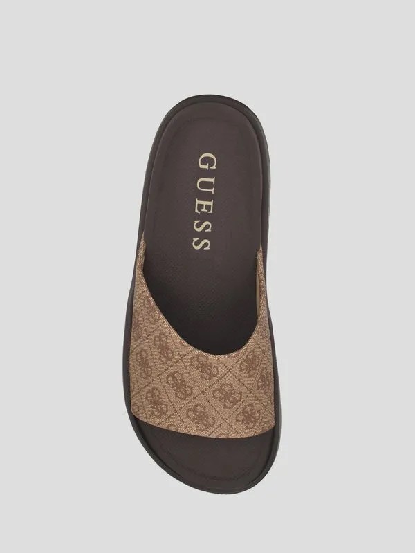 Dép GUESS Magaria2 Light Brown 230