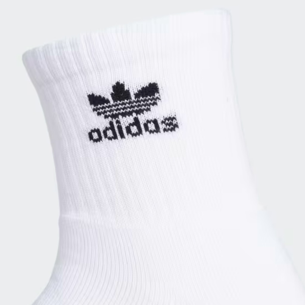 Vớ adidas Trefoil Quarter Socks 6 Pair Black White BH6436