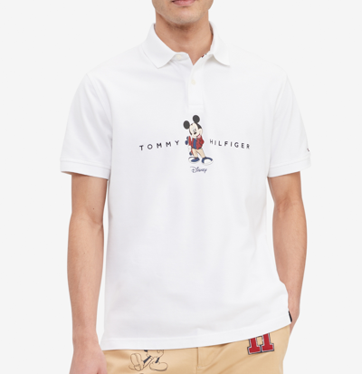 Áo Polo DISNEY X TOMMY Mickey White 78J9226 100