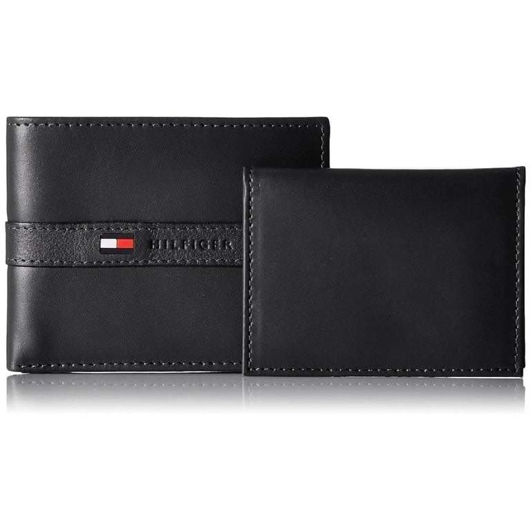 Ví Tommy Hilfiger Leather Credit Card Wallet Ranger Bifold Black 31TL22X062
