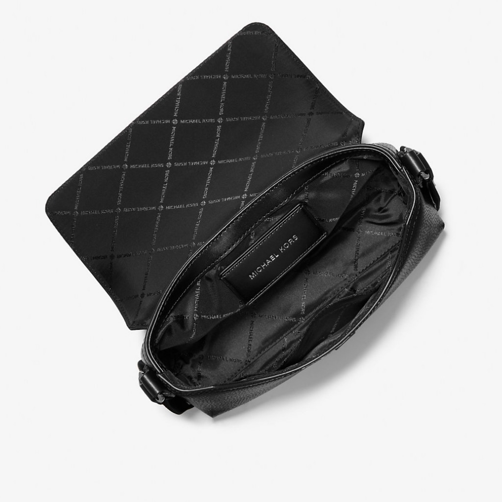 Túi Michael Kors Cyrus Small Pebbled Leather Crossbody Bag Black 37F5LCYM0L