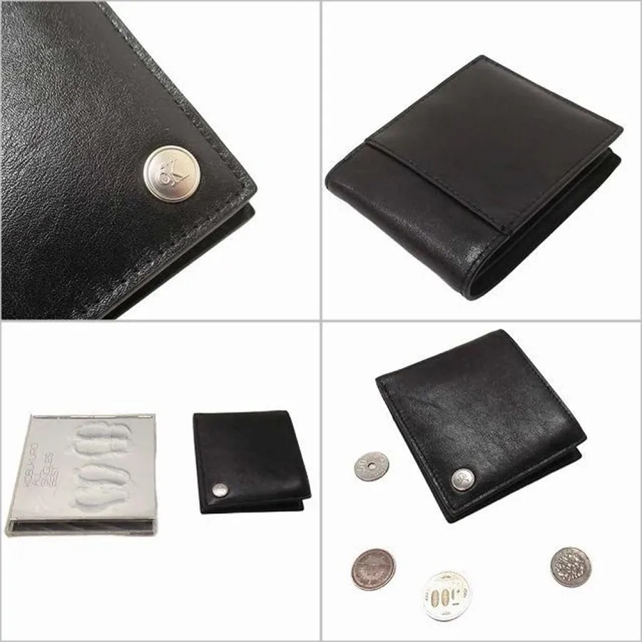 Ví Calvin Klein Hardware Bifold Wallet Black 4G1056G 001