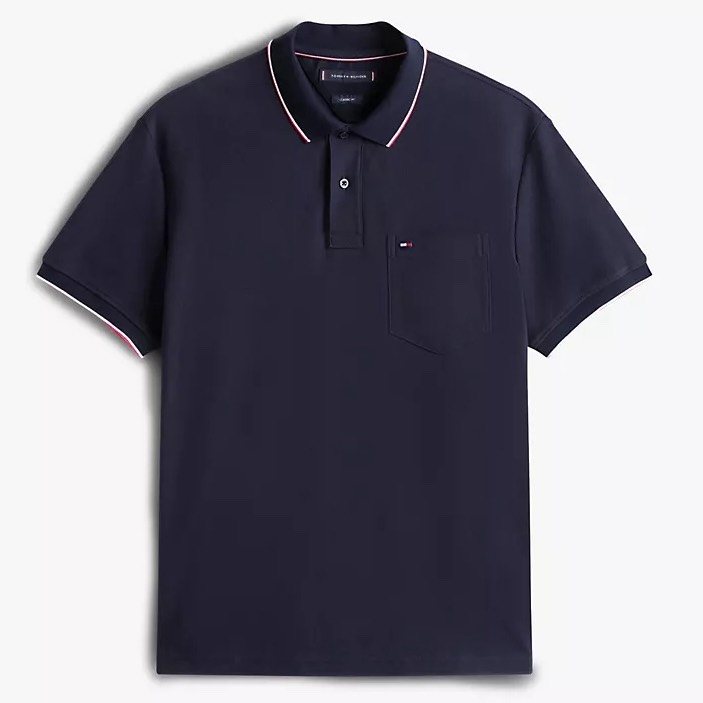 Áo Polo Tommy Hilfiger Classic Fit Pocket Navy MW38457 402