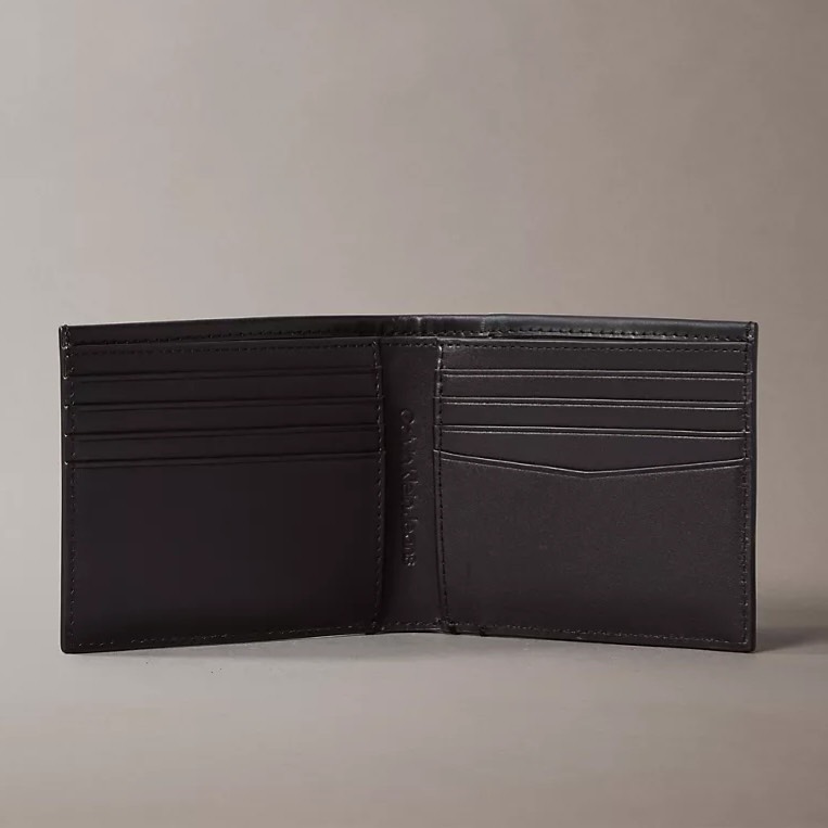 Ví Calvin Klein Monogram Logo Bifold Wallet Black 4G1014G 001