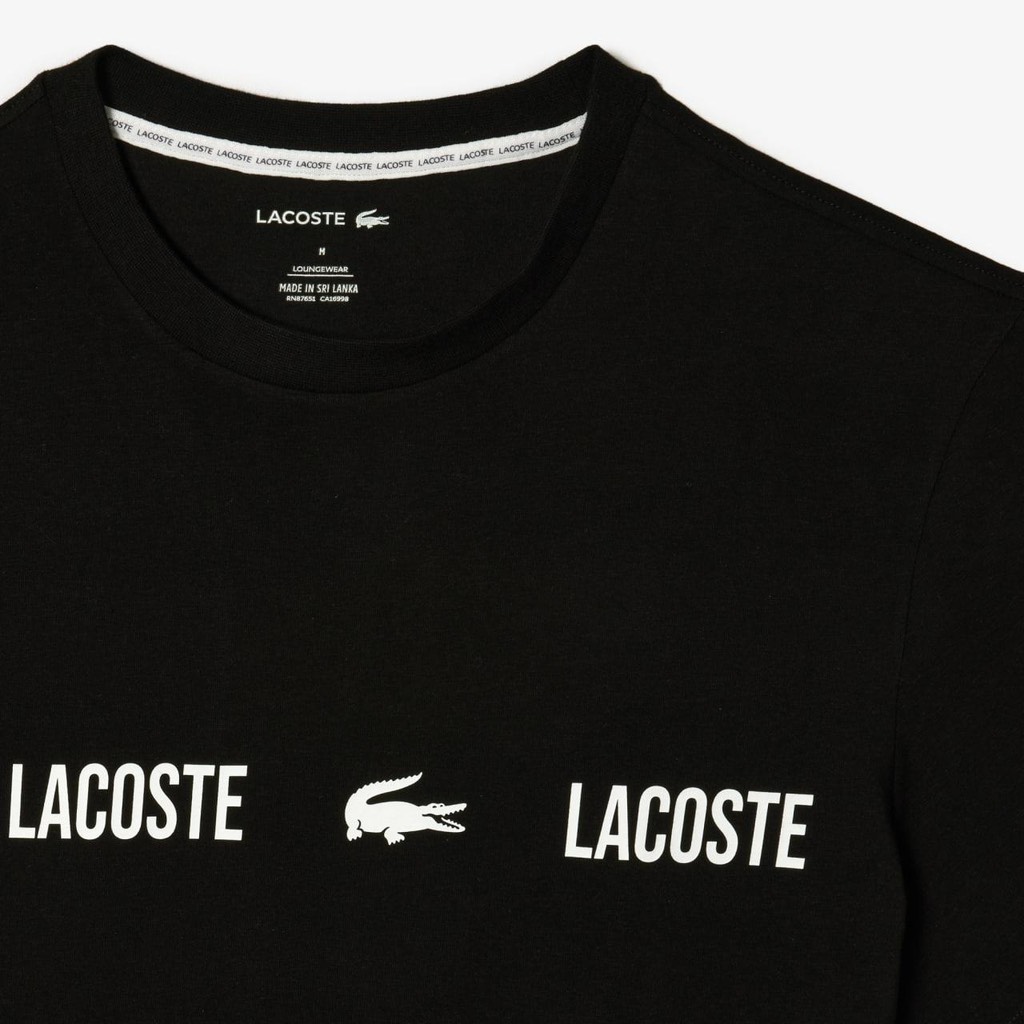 Áo Thun Lacoste Men's Cotton Home Tshirt Black TH1511 51 258