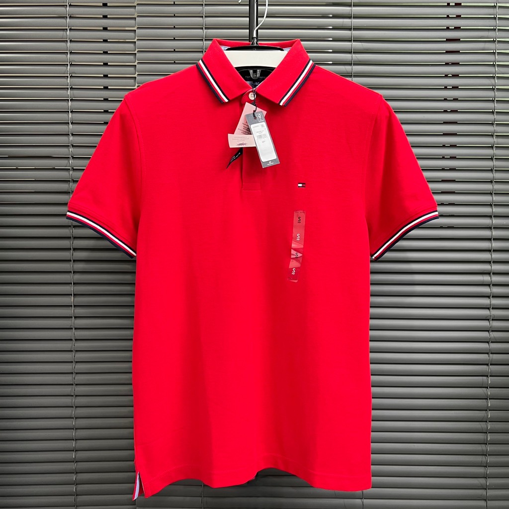 Áo Polo Tommy Hilfiger Custom Fit Winston Solid Wicking Red 78B2300 611