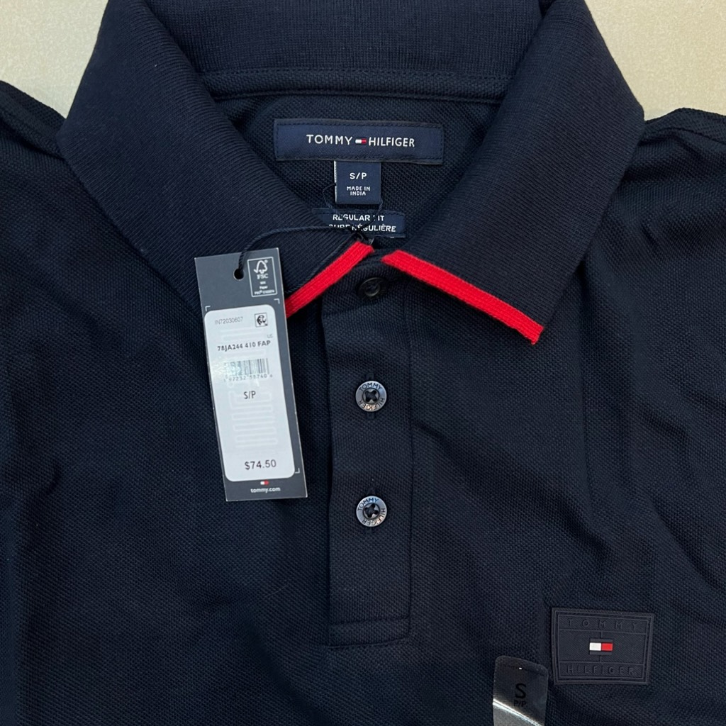Áo Polo Tommy Hilfiger Regular Fit Under Collar Logo Navy 78JA244 410