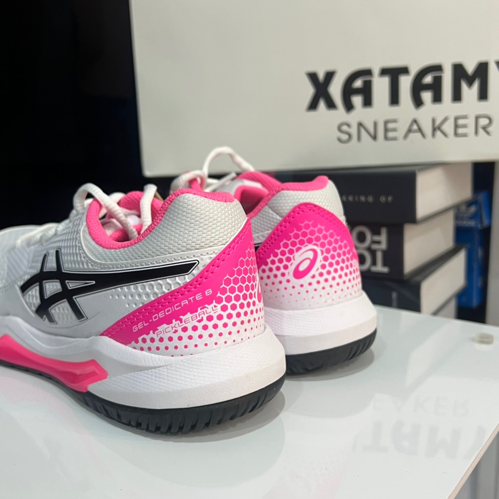 ASICS GEL-DEDICATE 8 Pickleball White Pink 1042A236 100