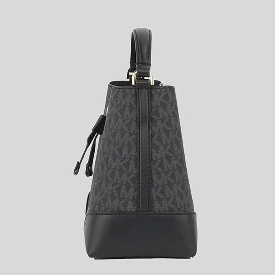 Túi Michael Kors Mercer Small Logo Bucket Bag Black 35F2GM9M1B
