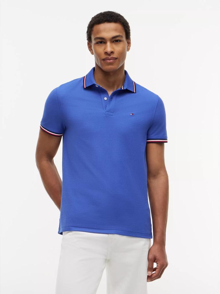 Áo Polo Tommy Hilfiger Regular Fit Wicking In Blue 78J2653 418