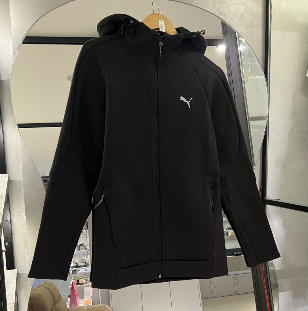 Áo Khoác PUMA EVOSTRIPE Full-Zip Hoodie Black 684613 01