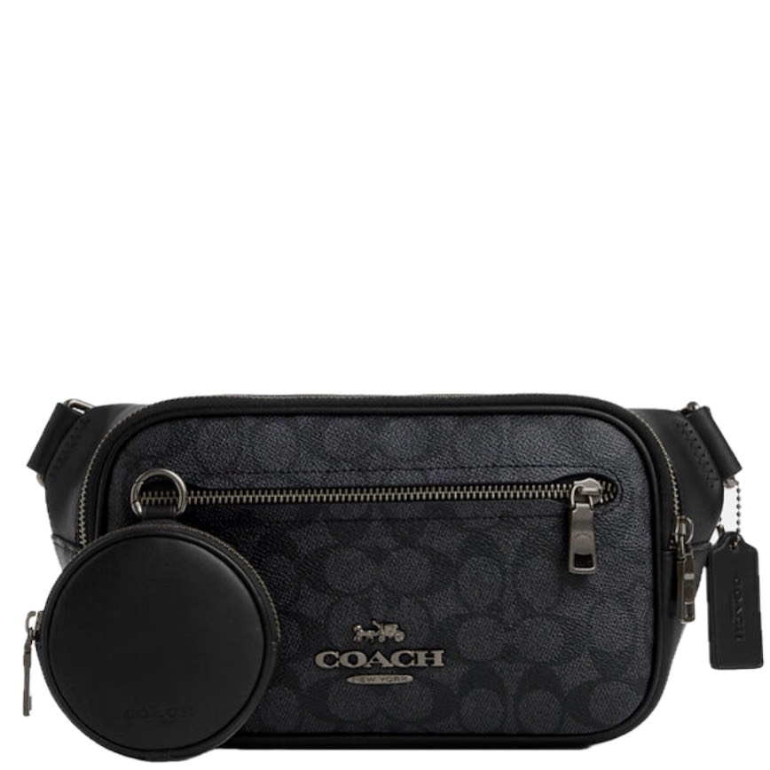 Túi Coach Elisa Belt Bag Black CZ400 QBMI5
