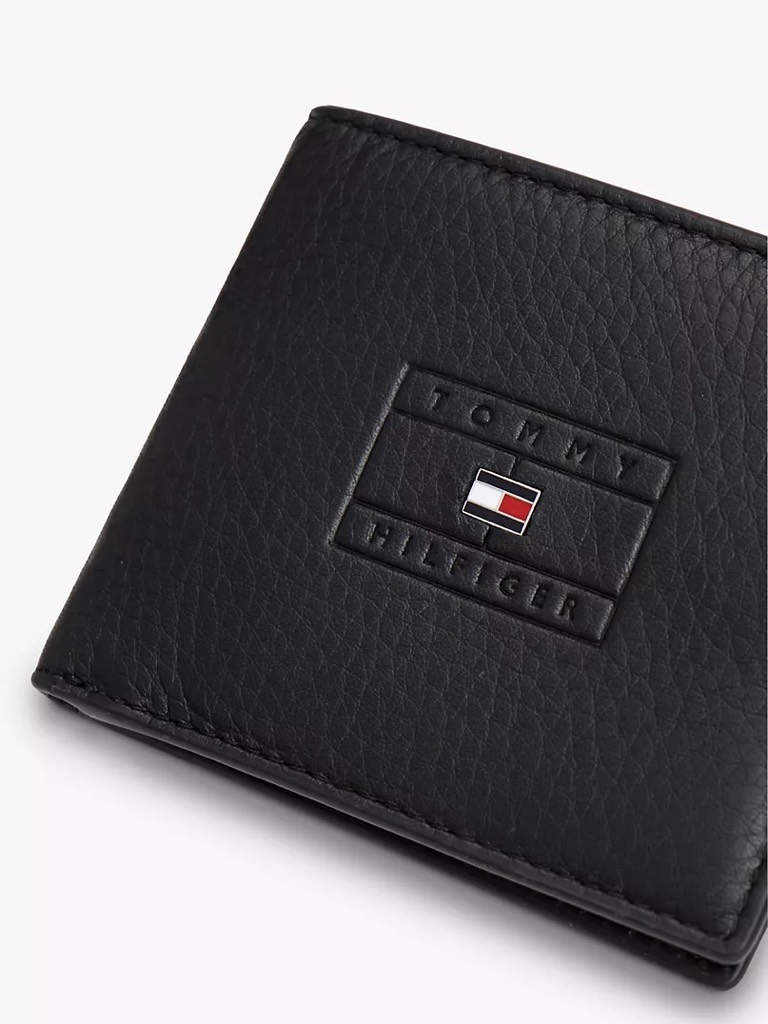 Ví Tommy Hilfiger Men's Casual Flag Mini Credit Card Black AM14252 001