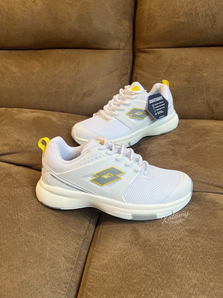 Lotto W Pickleball Pronto 400 White Yellow LOTTO24WPB1