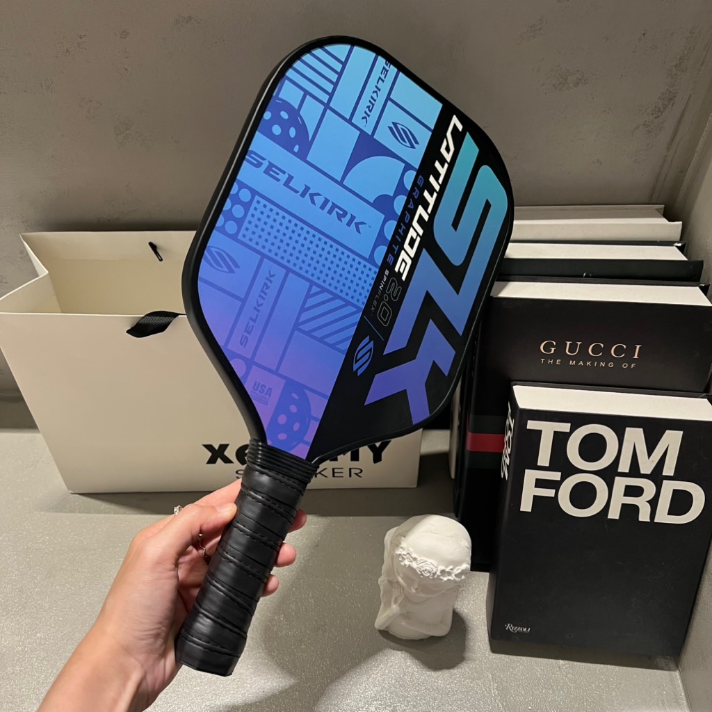 Vợt Selkirk SLK Latitude 2.0 13mm Pickleball Paddle Graphite Comfort Grip Blue