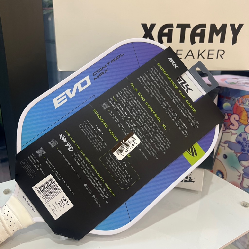 Vợt Pickleball 16mm Selkirk SLK EVO Control XL Oasis Xanh Dương