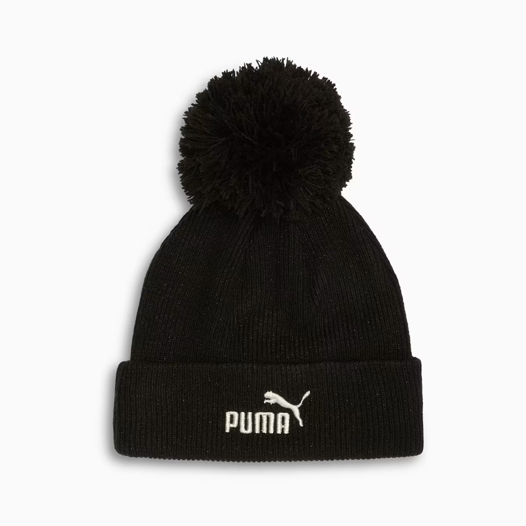 Nón Puma Logo Ribbed Knit Beanie Black 942295 01