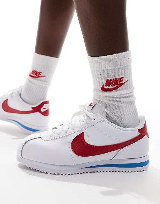Nike Cortez White Varsity Red Blue DM0950 115
