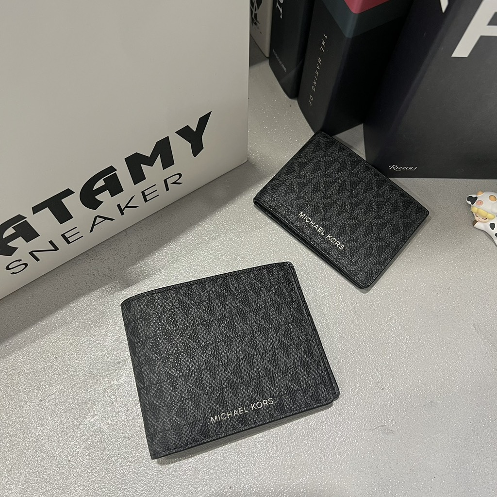 Ví Nam Michael Kors MK Cooper Billfold Logo Wallet Black 36U9LCRF6B