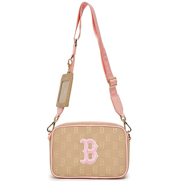 Túi MLB Classic Monogram JQD Camera Bag Beige B Red Sox - 7ACRM023N 43GOS