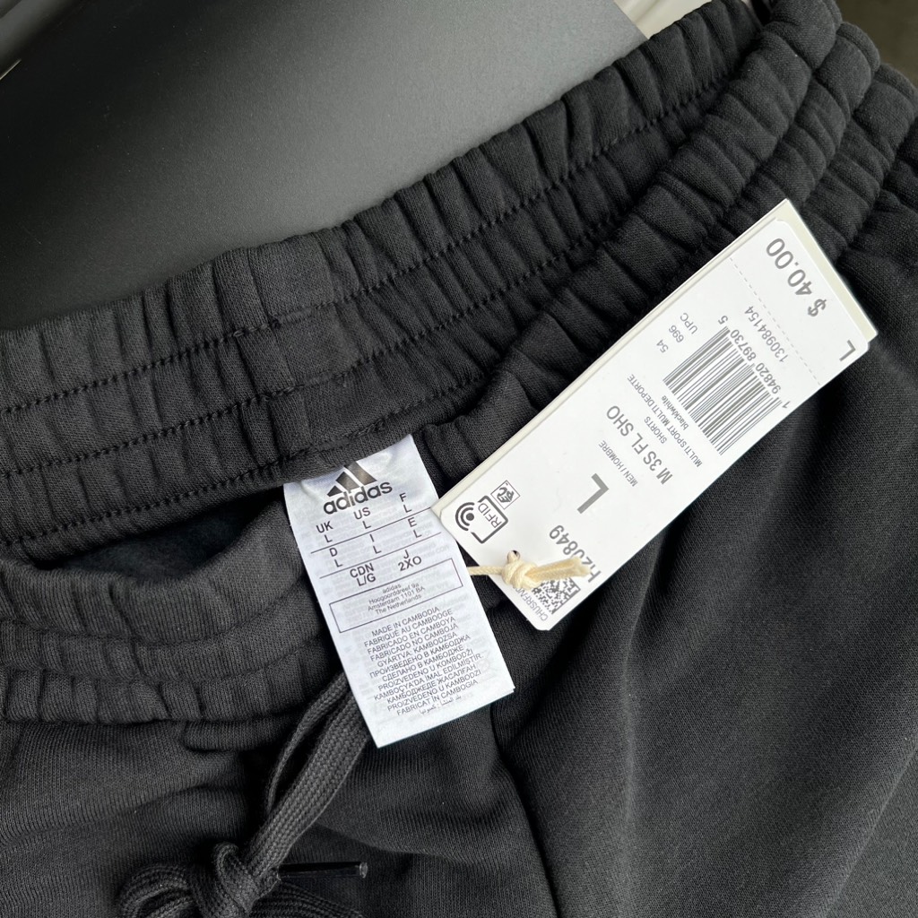 Quần Short adidas Nam Essentials Fleece 3 Stripes Black H20849