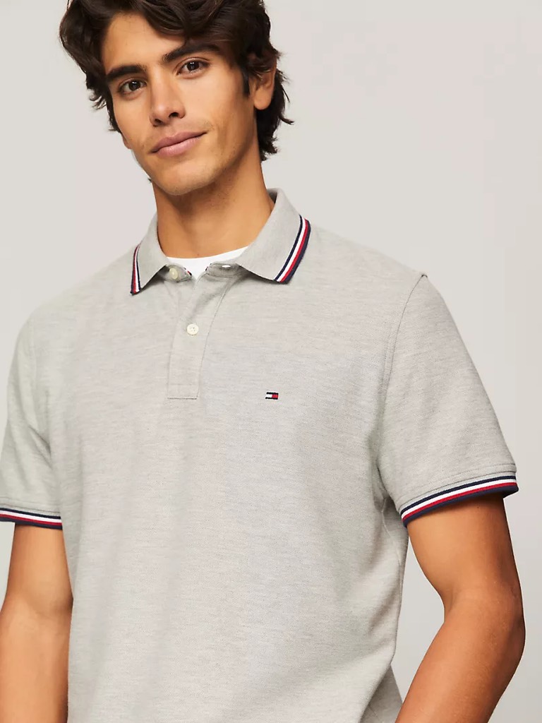 Áo Polo Tommy Hilfiger Regular Fit Wicking In Grey 78B2300 030
