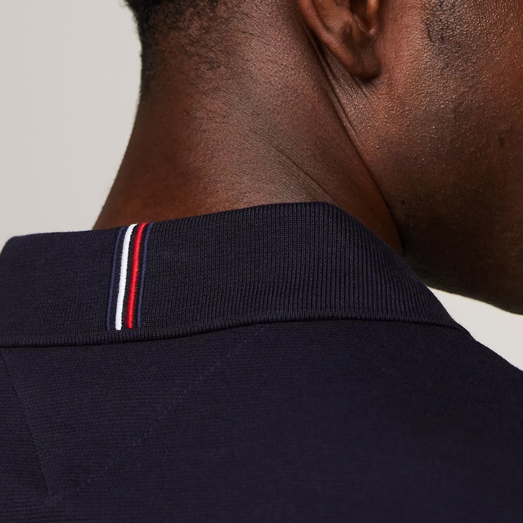 Áo Polo Tommy Hilfiger Regular Fit Monotype Chest Stripe Navy MW34769 401