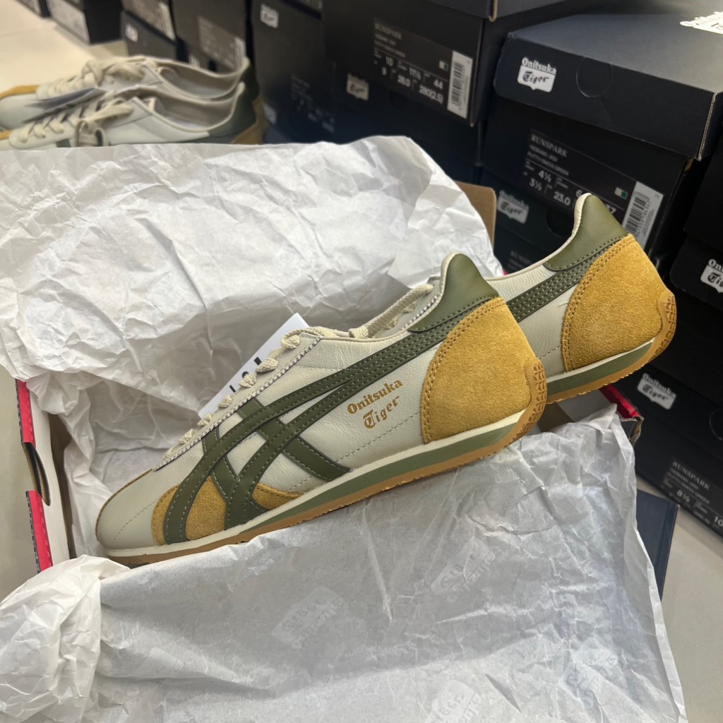 Onitsuka Tiger RUNSPARK Beige Olive Green Mustard Yellow 1183B480 200