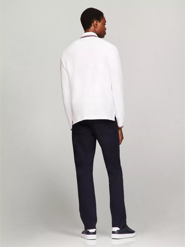 Áo Polo Tommy Hilfiger Long-Sleeve Tommy Wicking White 78J9766 101