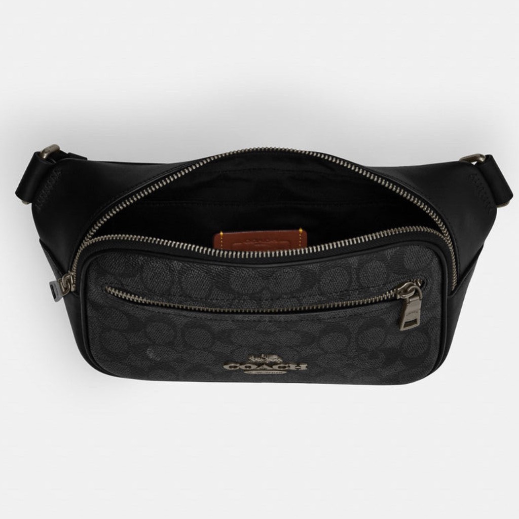 Túi Coach Elisa Belt Bag Black CZ400 QBMI5