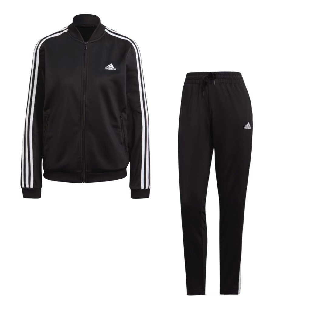 Bộ Thể Thao adidas Nữ Essentials 3-Stripes Track Suit Black GM5534