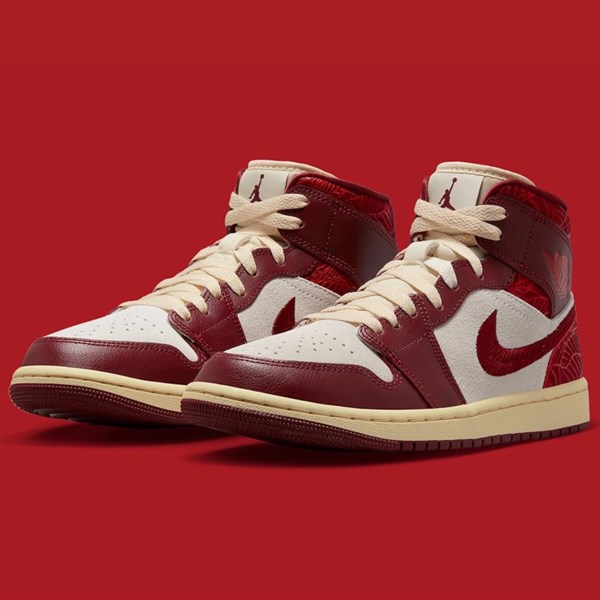 Jordan 1 Mid SE "Tiki Leaf Team Red" DZ2820 601