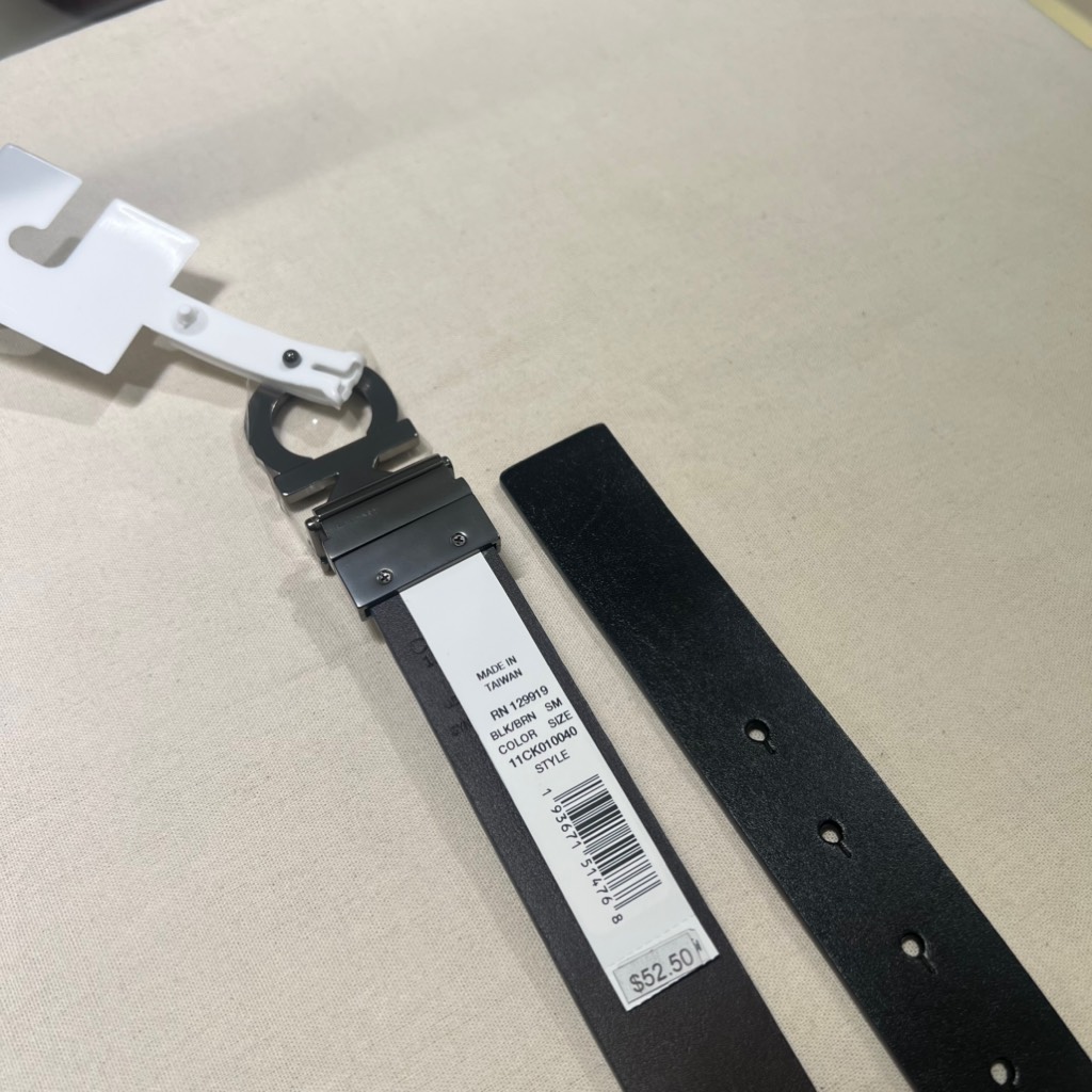 Thắt Lưng Nam Calvin Klein Reversible CK Buckle Belt Black 11CK010040 014