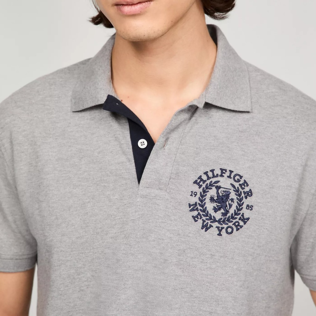 Áo Polo Tommy Hilfiger Regular Fit Embroidered Heritage Grey 78JB576 030