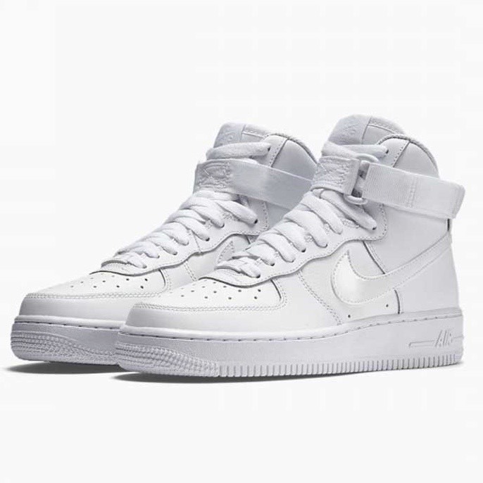 Nike Air Force 1 High All White 653998 100