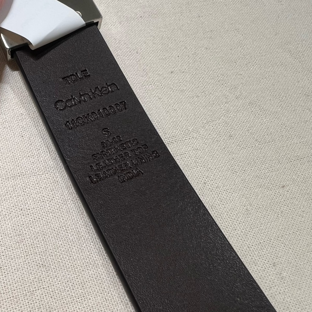 Thắt Lưng Nam Calvin Klein Leather Reversible Dress Belt with Plaque Buckle Black 11CK010007 014