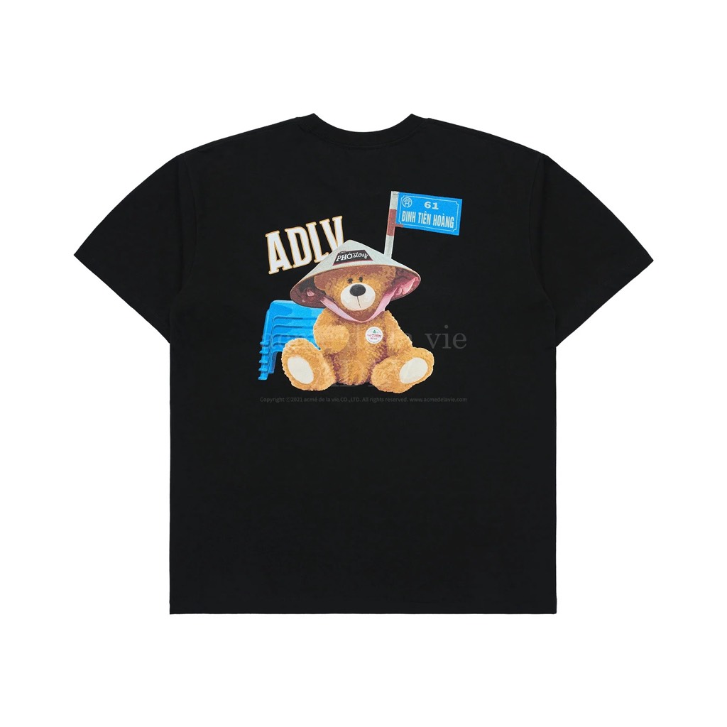 Áo ADLV x Phở Story Road Sign Bear Back