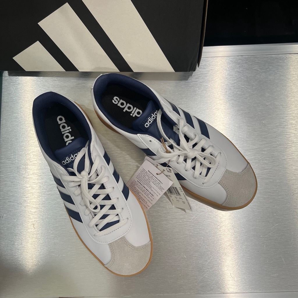 VL COURT Base White Dark Blue JQ3037