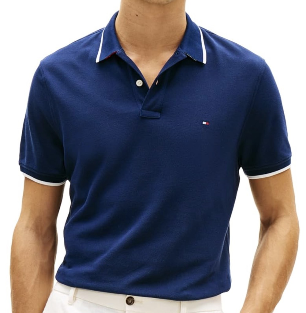 Áo Polo Tommy Hilfiger Regular Fit Pique Undercollar Navy MW42748 401