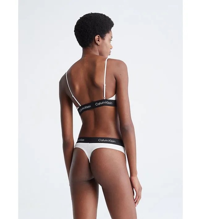 Underwear Calvin Klein Women's 1966 Cotton Stretch Modern Thong Fit White QF7221 110