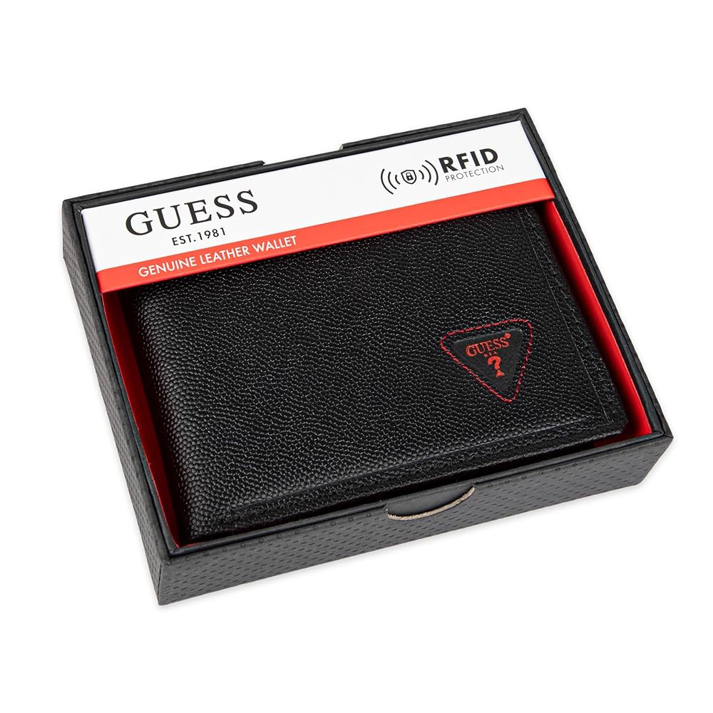 Ví Nam GUESS Classic Bifold Wallet Genuine Leather Black 31GU240008 001