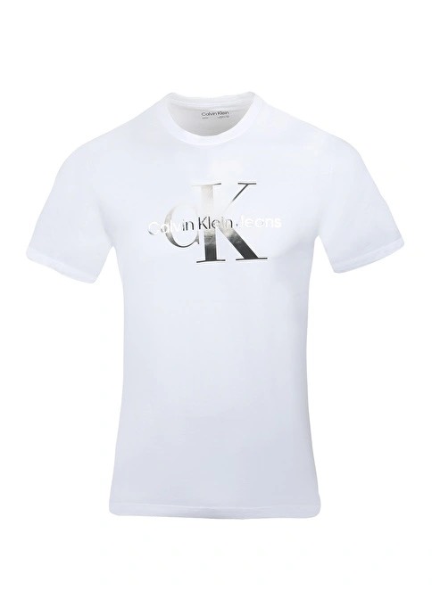 Áo Calvin Klein Silver Monogram Brilliant White SP40578524 40IC848110