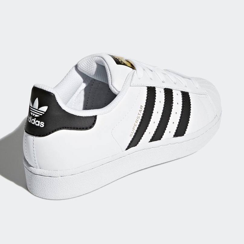 Superstar Trắng Tem Vàng Sọc Đen