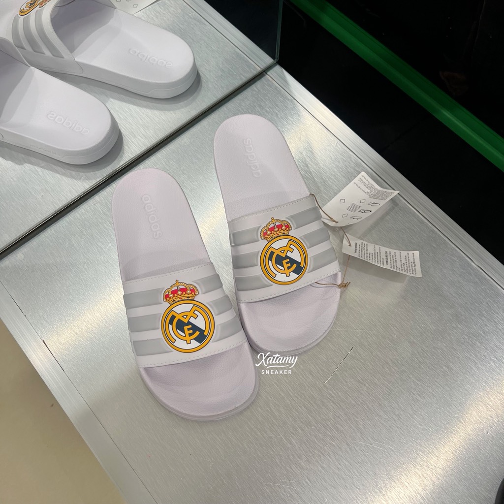 Dép Adilette Shower Real Madrid Cloud White JS4863
