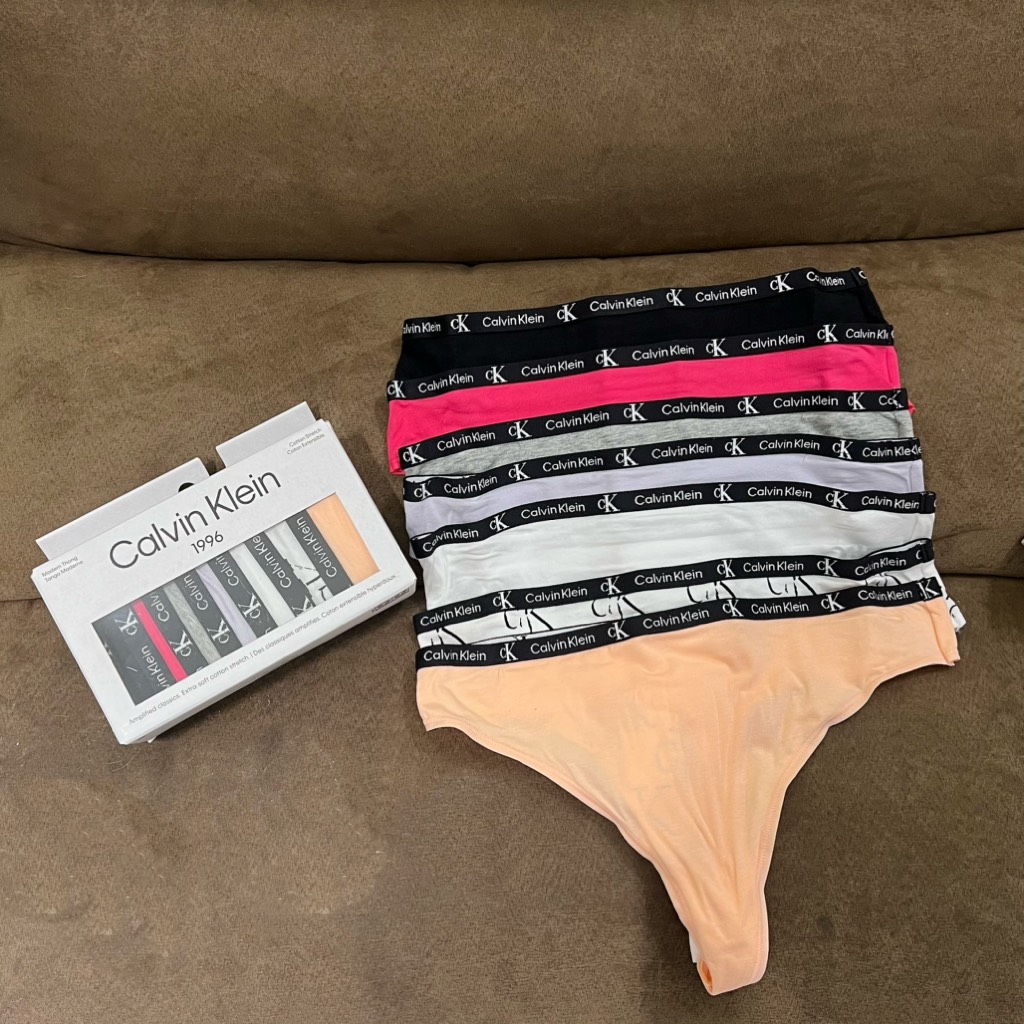 Underwear Calvin Klein Women's 1996 Cotton Stretch 7-Pack Modern Thong QD3992 913