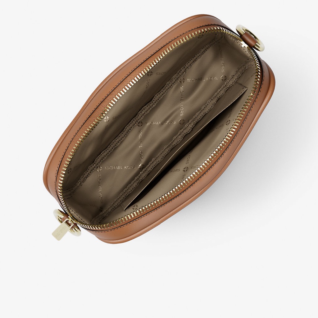 Túi Michael Kors Jet Set Small Signature Logo Camera Crossbody Bag Brown 35R6GTVC5B