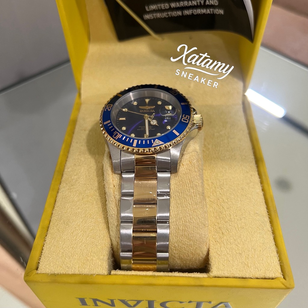 Đồng Hồ Invicta Men's 40mm Pro Diver Blue Dial Two Tone Watch Blue (26972)